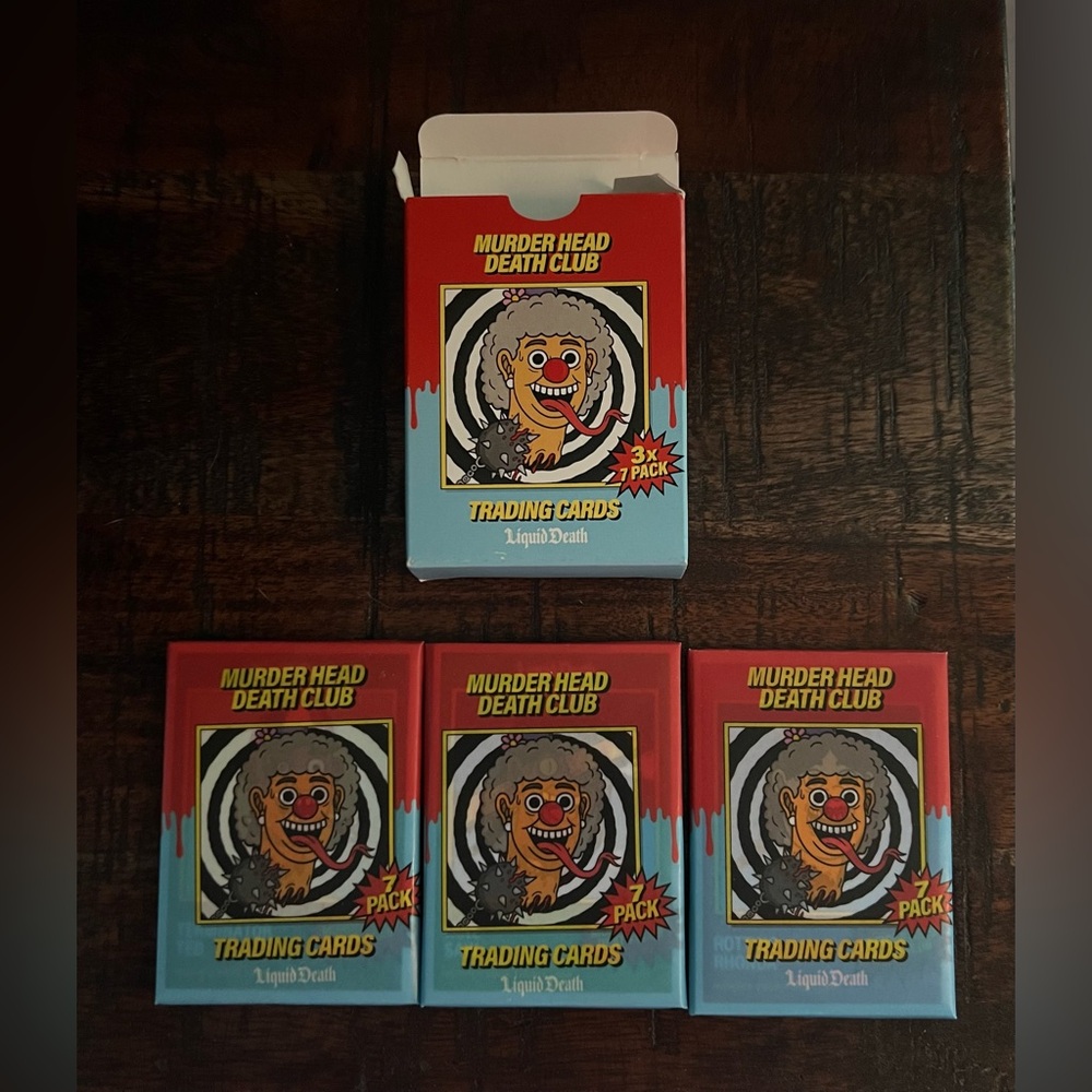 ***Brand New*** Liquid Death Trading Cards. Set of 3